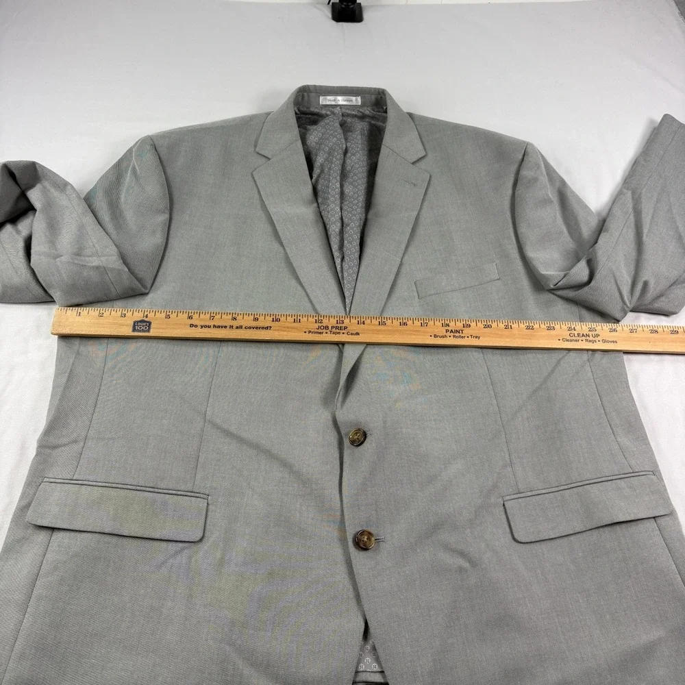 Lauren Ralph Lauren Suit Jacket Mens Size 52R Gray Structured Coat